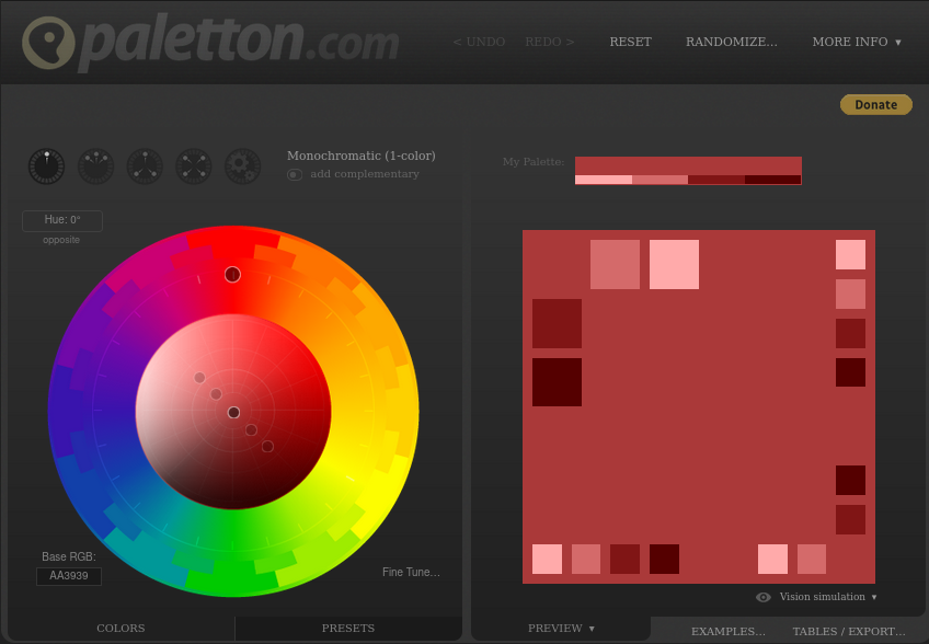 Color Scheme Design 3 é uma das melhores ferramenta de cores online e muito completa e interessante - mcdigital